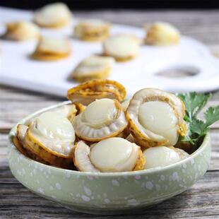 獐子岛扇贝肉鲜活冷冻蒜蓉粉丝贝原料新鲜夏贻贝非即食1200g去脏