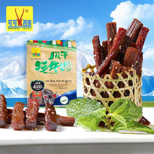 可可西里风干藏牦牛肉干风干牦牛肉干160g青海西藏特产小吃零食
