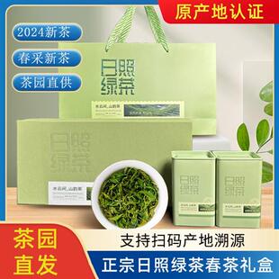 日照绿茶礼盒装2025年新茶春茶一级板栗浓香山东特产官方正品250g