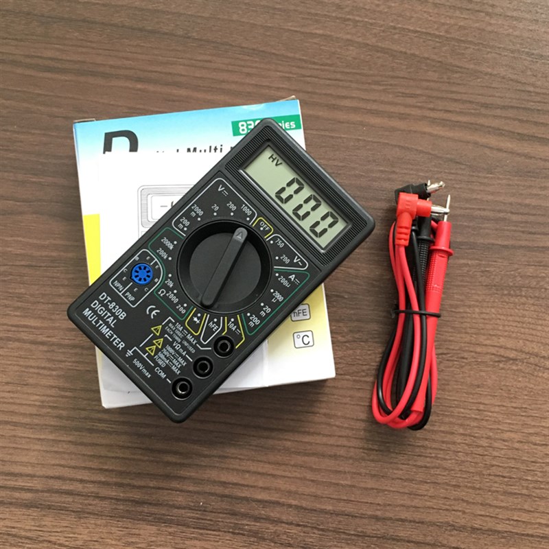 便携式数显万用表数字小万能表二三极管电阻电压LED通断测量仪表