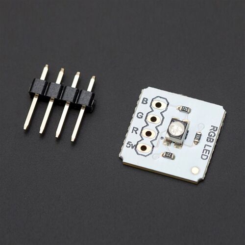 Arduino兼容全彩RGB LED模块红绿蓝 高亮灯珠 3528(送直插排针)
