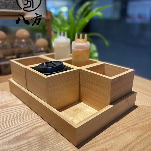 商用咖啡店配件收纳盒-coffee咖啡馆氛围感-物料收纳盒-八方