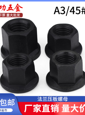 法兰螺母带垫加高六角带介模具压板螺帽M8M10M12M14M16M20M22M24