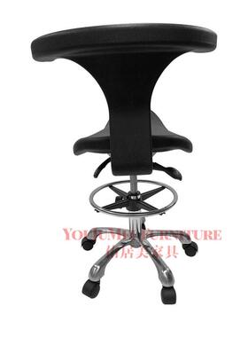 工字YJM-119型靠吧马鞍背椅作凳台椅操酒吧椅子高款可踩脚