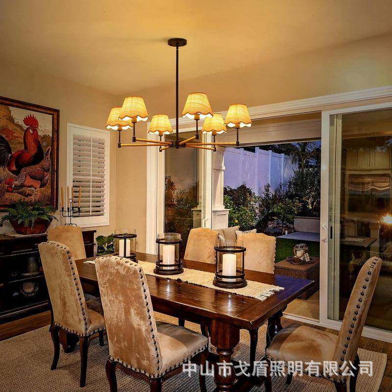 美式式乡村客厅全铜吊欧简928约卧书房餐厅儿灯童灯具田园室麻绳,家装灯饰光源,智能吊灯,淘宝优惠券,粉丝福利购,淘宝优惠卷