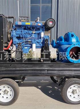 移动防水市政排水VMK泵柴油机泵抽水泵大型混流自吸泵150汛立0方