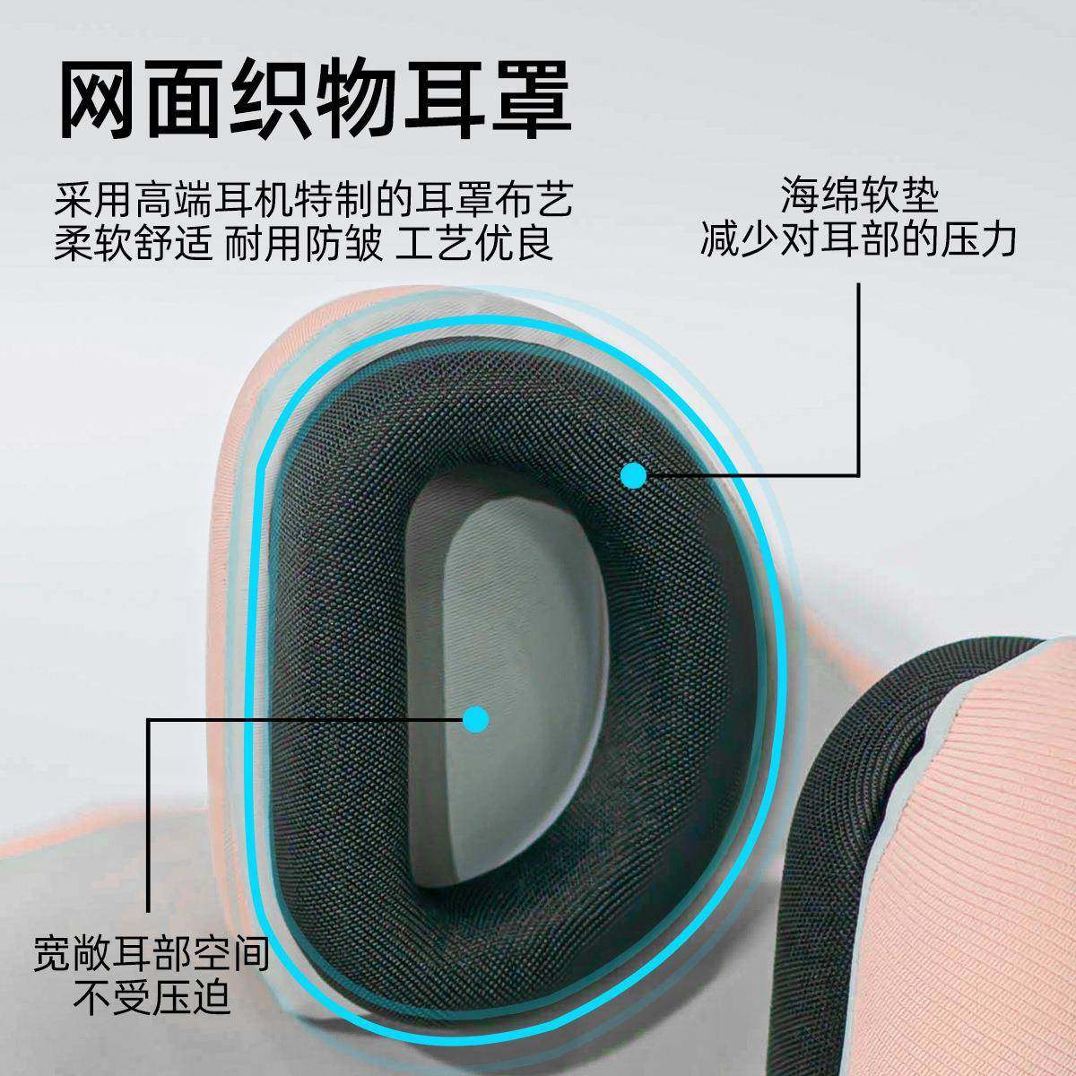 降噪枕护颈便携U型枕式枕隔音EUQ空飞机旅行放枕办公室午睡枕