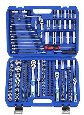 16cs工具箱组套汽2修VTV套装多功能套筒扳手套装套管棘p轮板修车