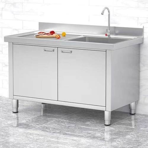 商304家柜用加厚水水池厨房不锈钢用式HOE洗菜槽一体洗碗池橱柜