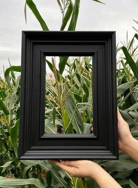 约美tj#hfgj#黑色框简油外框大理石画框实木式相框镜框素描画水彩