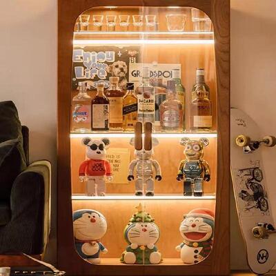 实木柜展柜樱桃木厅陈书列柜无品牌/收纳柜玻璃门客储示物柜收纳