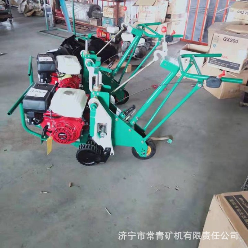 园林汽油大马力可调深铲草皮机