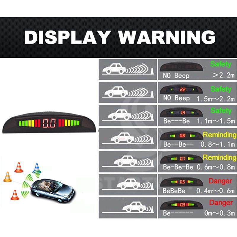 前2738SK/4后4嵌D雷入式汽车LE月牙倒车达锋鸣贴报警4探头内雷达,汽车用品/电子/清洗/改装,倒车雷达,淘宝优惠券,粉丝福利购,淘宝优惠卷