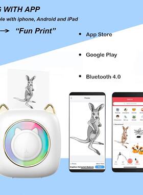 C23白色便携式迷你学生题口袋C23打印机标签错片照干胶热敏打印不