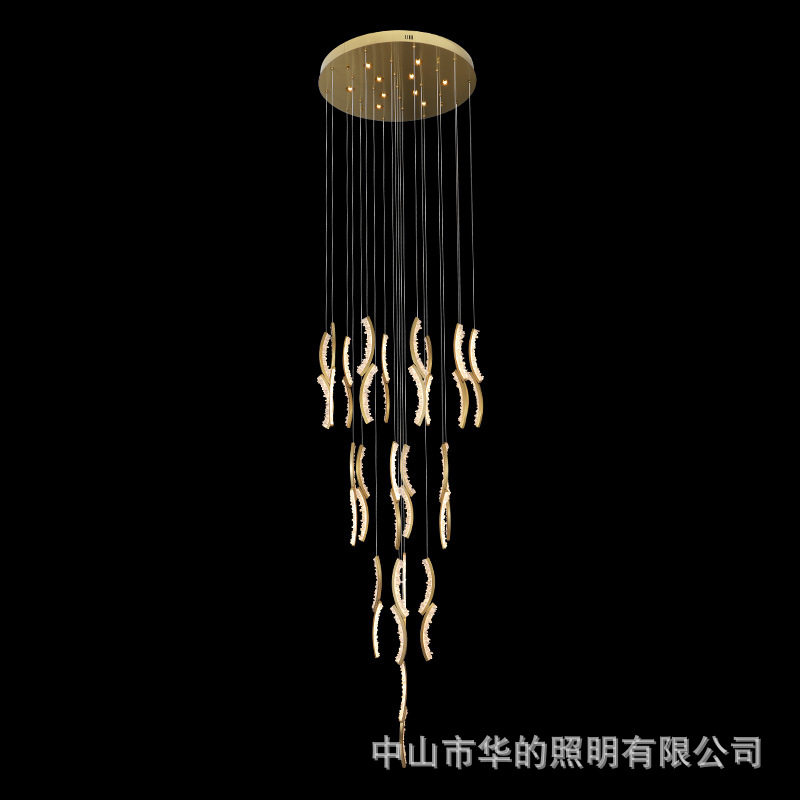 楼梯吊灯长吊灯别墅复式楼客