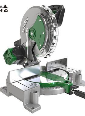 切锯铝机铝合金木功材型材切角割多能45度高精80483度切铝木机工