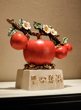 新中式客d厅玄关电视柜创意轻奢装饰摆件乔迁新居礼品