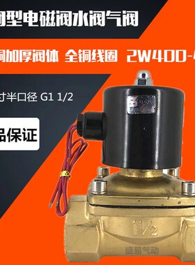 常闭电磁阀水阀气阀 2W400-40 DN-40电磁阀 AC220V DC24V SLGPC