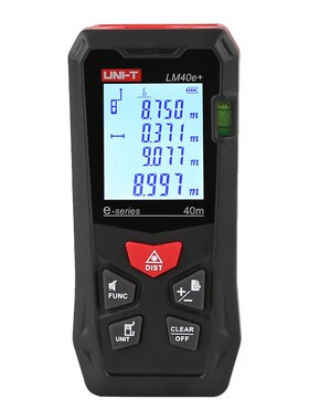 优利德LM40e+/LM60e+高精度激光测距仪红外工程电子尺量房高度仪