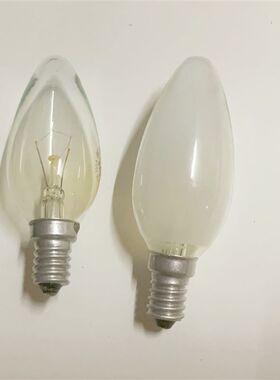 E14螺口烛型小灯泡尖泡暖黄光15w2540W60w可调光灯泡家用水晶吊灯