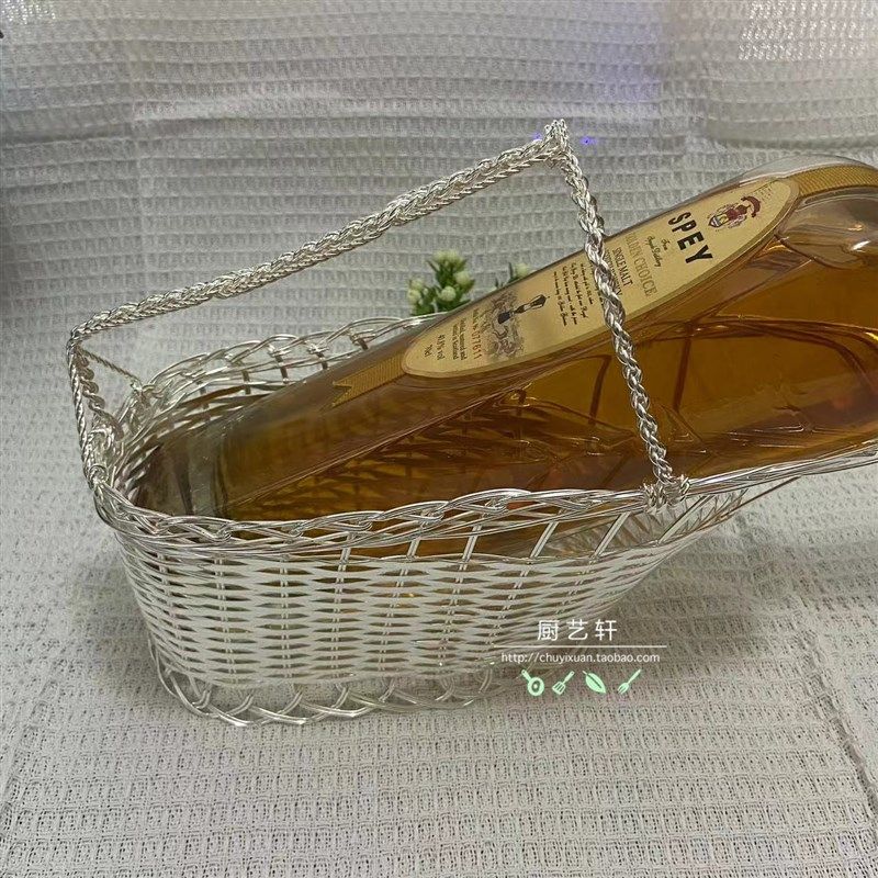 中式红酒架葡萄g酒篮工艺礼品摆饰香槟架饭厅酒柜装饰品摆件酒店