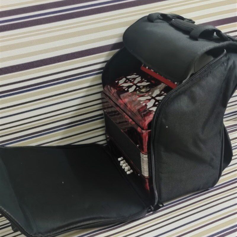 8-120贝司贝斯加o厚加宽双肩背带手风琴包防撞厢式海绵夹层防雨包