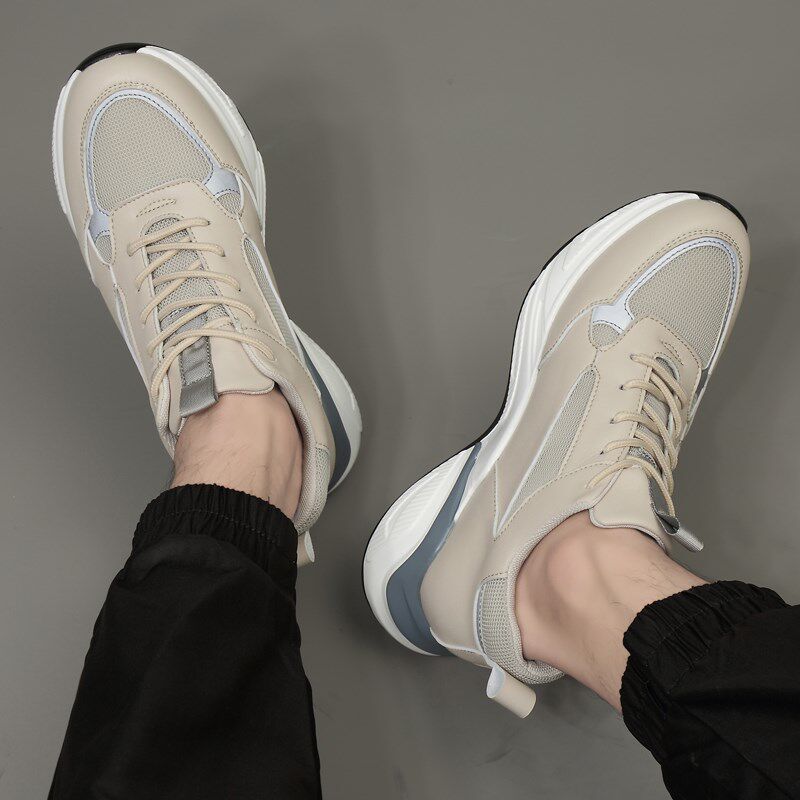 增高鞋男10cm内k增高男鞋8cm隐形夏季新款厚底透气男士休闲运动鞋