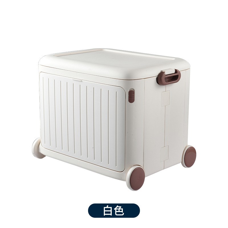 儿童玩具收纳g箱大容量可移动小推车可叠高玩偶整理置地箱收纳柜
