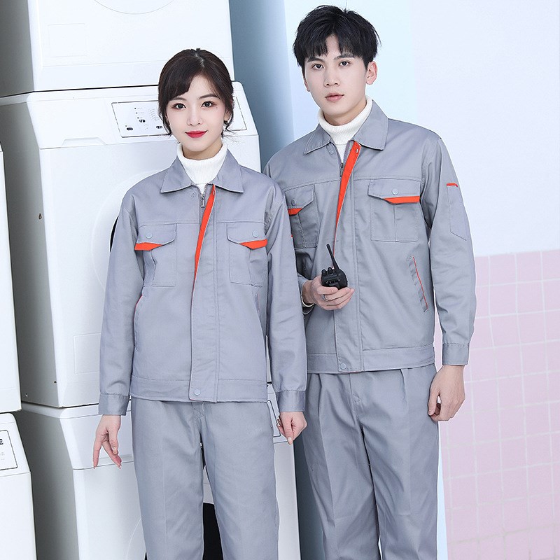 秋冬新款长袖企业厂服工衣工厂车间汽修保洁电焊工Y地工作服套装