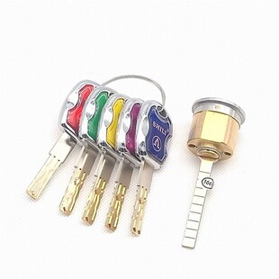 C级双面叶片锁芯 实力中心外装单头 老式美心盼盼日上防盗门锁芯