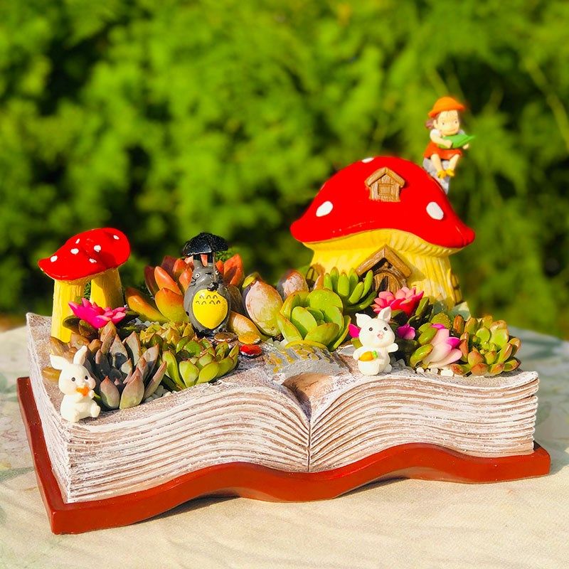 新款创意造型花盆大号微景观可爱精致好看蘑菇多肉植物盆栽幼儿园