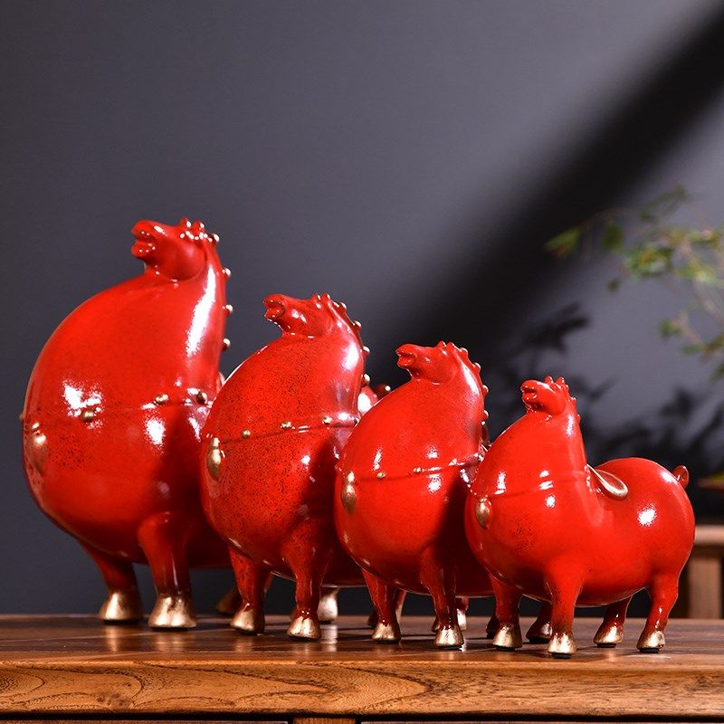 陶瓷十二生肖马招财摆件唐马客厅办公室书房桌面书架酒柜装饰礼,农用物资,苗木固定器/支撑器,淘宝优惠券,粉丝福利购,淘宝优惠卷