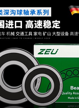 ZEU进口轴承6000 6001 6002 6003 6004 6005ZZCM DDU高速电机专用