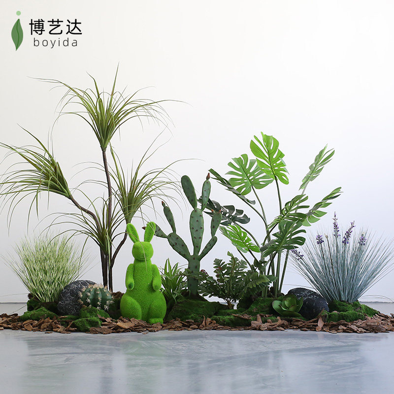 仿真绿植造景装饰橱窗办公室内外楼梯下大型落地植物景观盆栽摆件,农用物资,苗木固定器/支撑器,淘宝优惠券,粉丝福利购,淘宝优惠卷