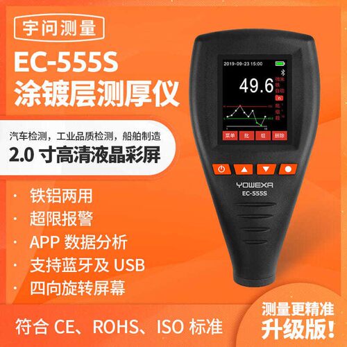 新品宇问漆膜仪EC-555涂层测厚仪EC-666汽车漆面喷漆厚度检测仪