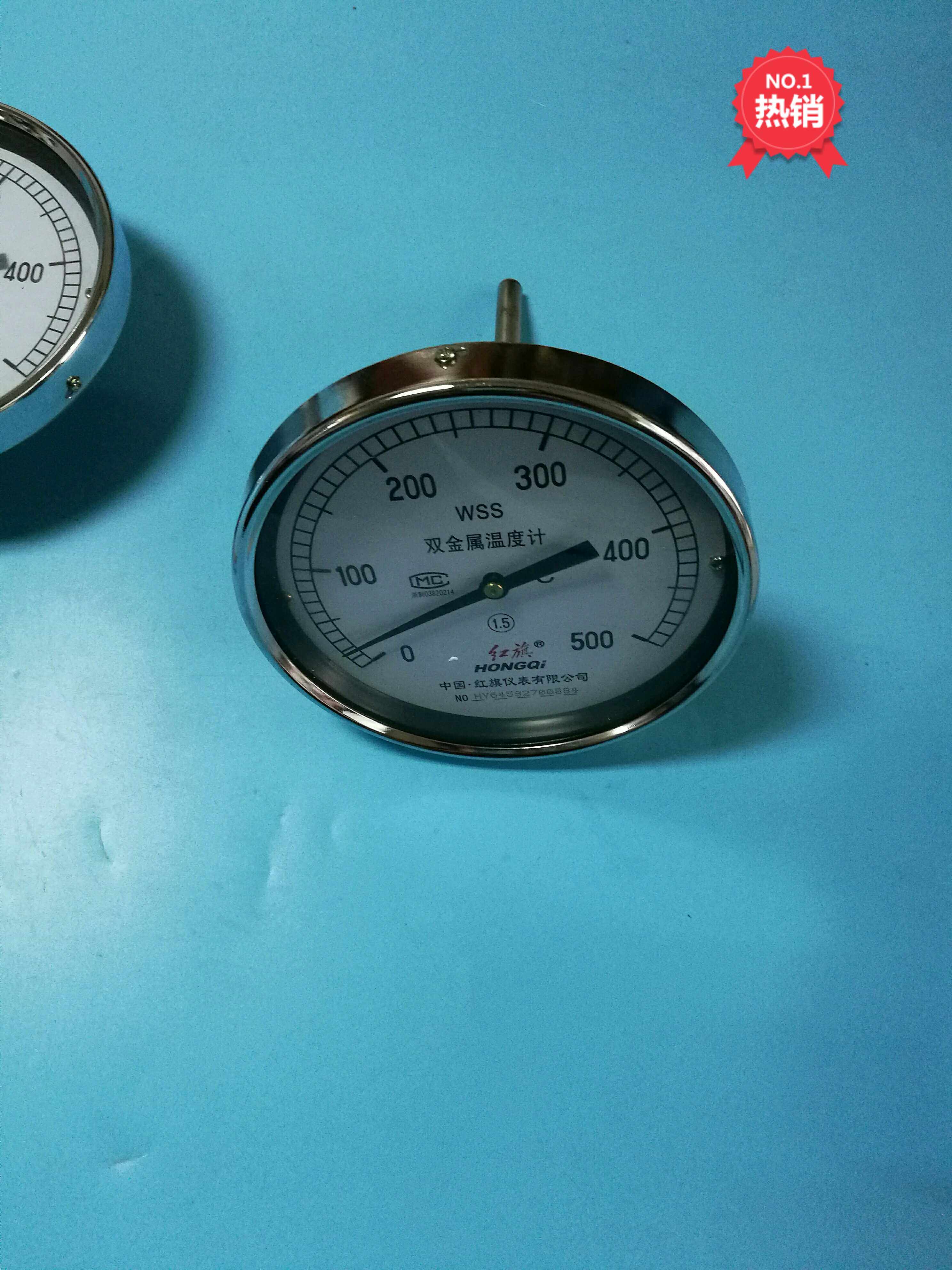 中国红旗双金属温度计WSS-501 WSS-511锅炉温度计导热油测温图片
