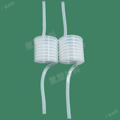 公制F46铁氟龙螺旋弹簧管8 6 4配快插PFA接头可伸缩气液输送FEP管