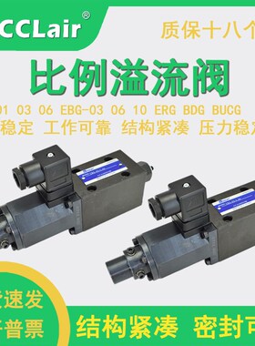 EDG-01电液比例BUCG溢流阀EFBG EBG-03 06 10 125 250 H B C T 51