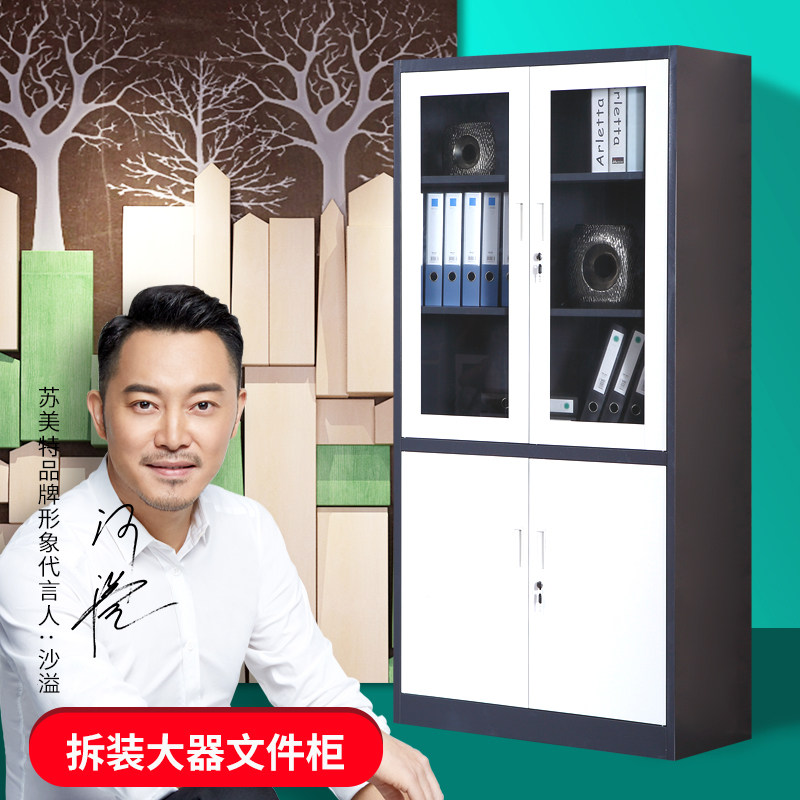 拆装薄边办公资料柜文件柜储物柜档案柜铁皮柜器械柜仪器柜玻璃