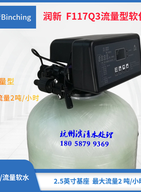 润新 F117Q3水处理控制阀 软化再生 流量型 2吨 软水机锅炉软化水