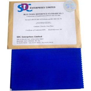 SDC蓝羊毛布SDC蓝羊毛织物SDC NO.8标准蓝羊毛 BLUEWOOLNO.1