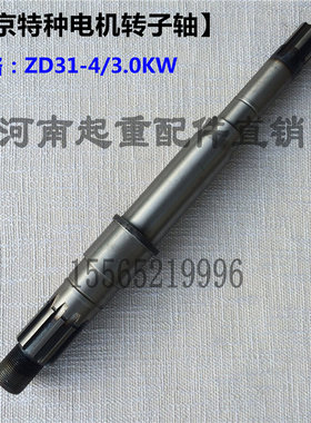 ZD31-4 3.0KW锥形转子电机轴 南京特种电机转子轴 3T电动葫芦配件