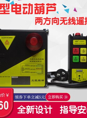 微型电动葫芦无线遥控器220V家用工业小型吊机起重提升吊机依托克