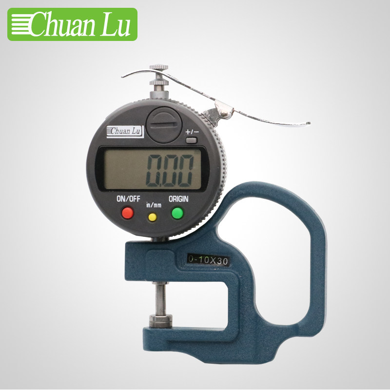 川陆数显百分位千分位测厚规仪表计0.001mm纸张薄膜布料皮革板材