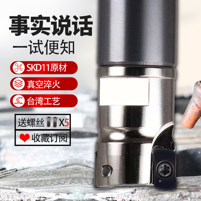 瓦洛克螺纹式锁牙头戴杰YPHW1003刀片钨钢刀杆连接式锁牙头YP1003