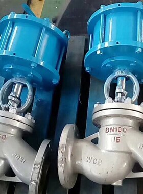 气动蒸汽阀J641H-16C气动截止阀J641H-16P气动法兰截止阀J641H-25