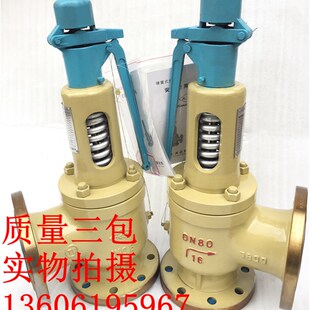 牌DN15 200 16C手柄弹簧蒸汽锅炉安全阀天正品 铸钢法兰安全阀A48H
