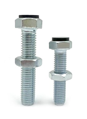 TDB51-M6 带聚氨酯止动螺栓型限位螺丝外六角碳钢国标UST6 -30 35