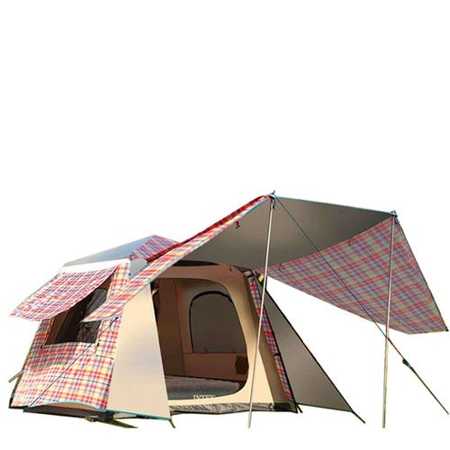 户外帐篷全自动速开露营双层加厚防暴雨防晒3-4人野营帐篷 户外帐