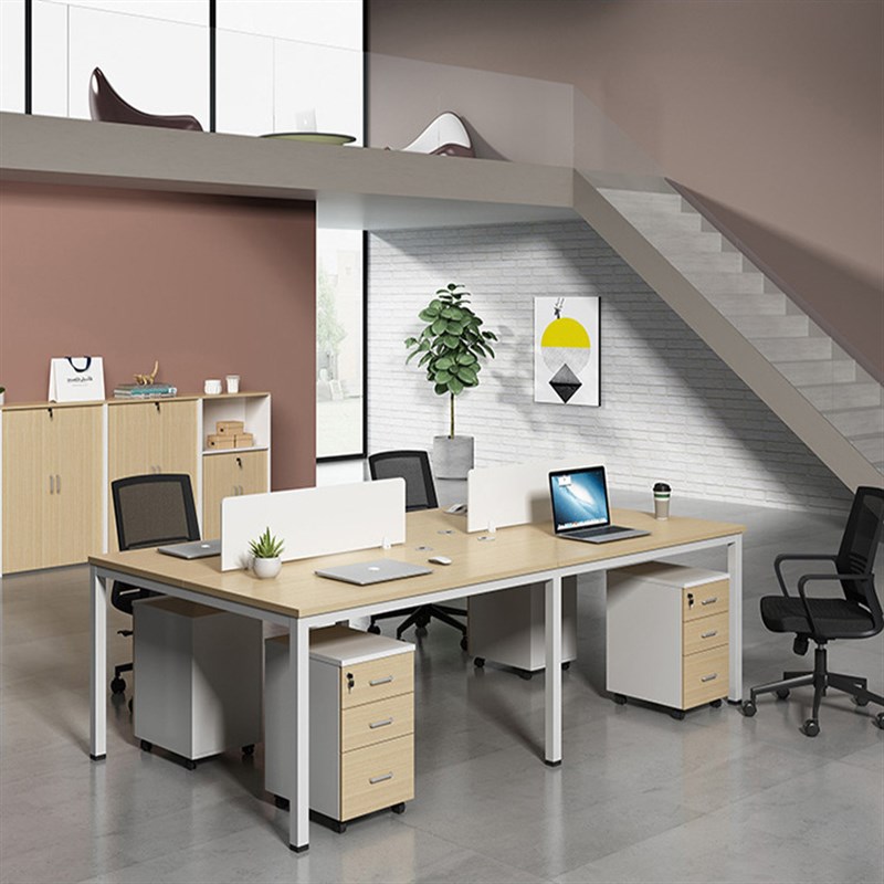 职员办公桌椅组合4人位简约现代屏风卡位工位6人位办公桌子办公室